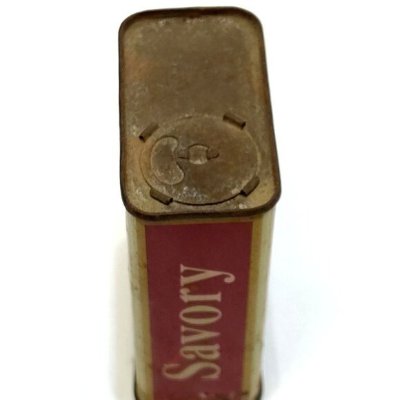 Schilling & Co Savory Spice Tin 1.5 Oz 1930s Retro Kitchen Collectible VTG Decor - Picture 6 of 6